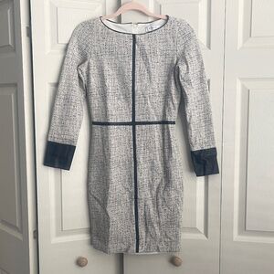 Bailey 44 Long Sleeve Dress in Black and White